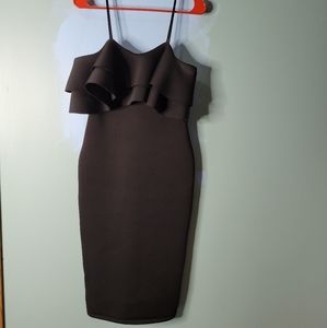 Frida Los Angeles Neoprene Black Dress Size M